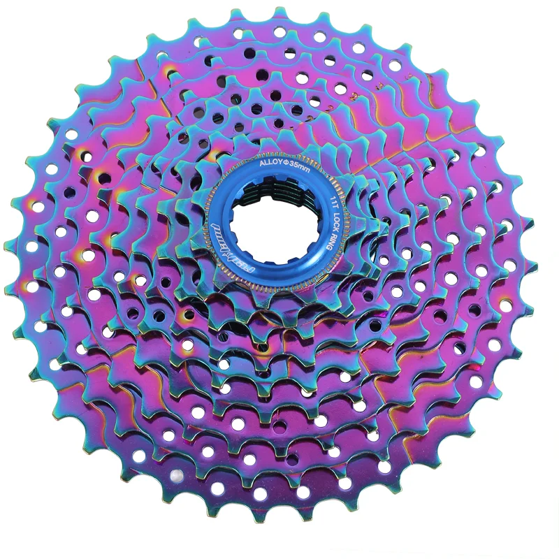 Redland 9speed MTB bicycle cassette 9s 11-36T freewheel cassette rainbow color cassette with cheap price