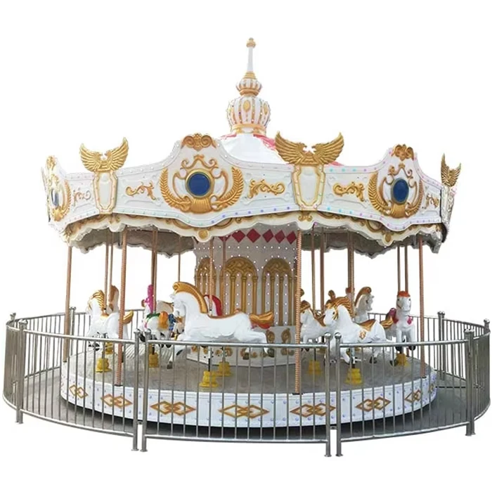 Amusement park equipment 16 seats luxury attraction carousel ride for sale