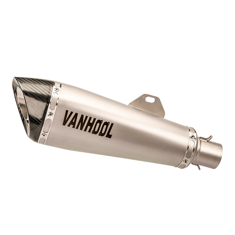 Шестигранный универсальный глушитель выхлопной трубы из настоящего углеродного волокна для мотоцикла