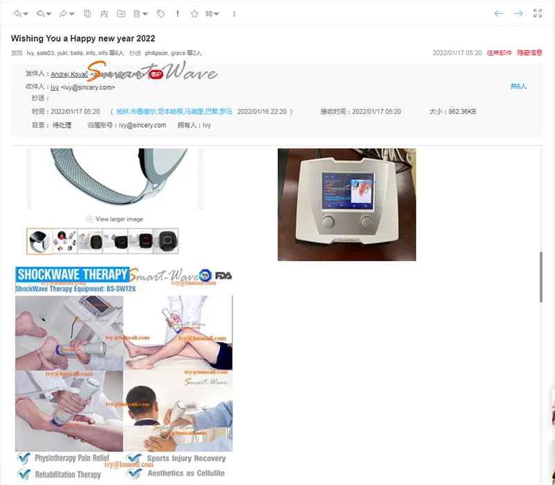 Smartwave Shockwave Therapy Physical Device for Excessive Underarm Sweating (Hyperhidrosis) and armpit treatment