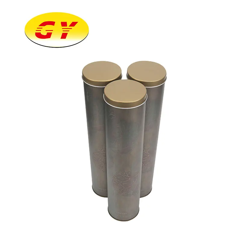 
Customized Large Round Tea Tin Can Flower Tea Box 