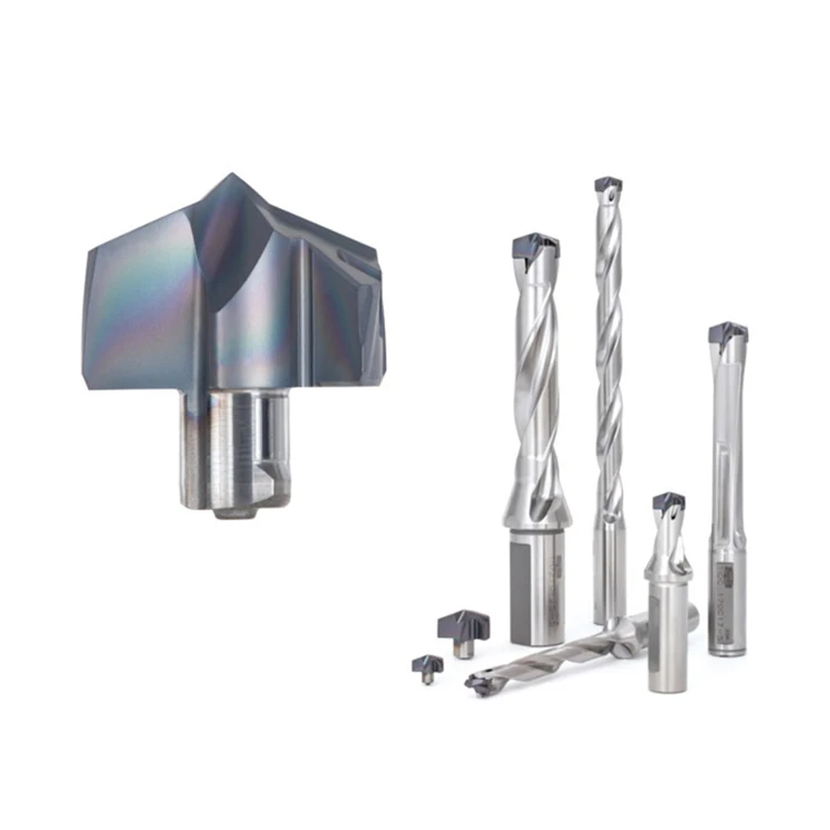 High Productive Head-changeable Drill DrillMeister With Weldon Shank Flange Type TlD With Type DMC Carbide Alloy Drill Bits