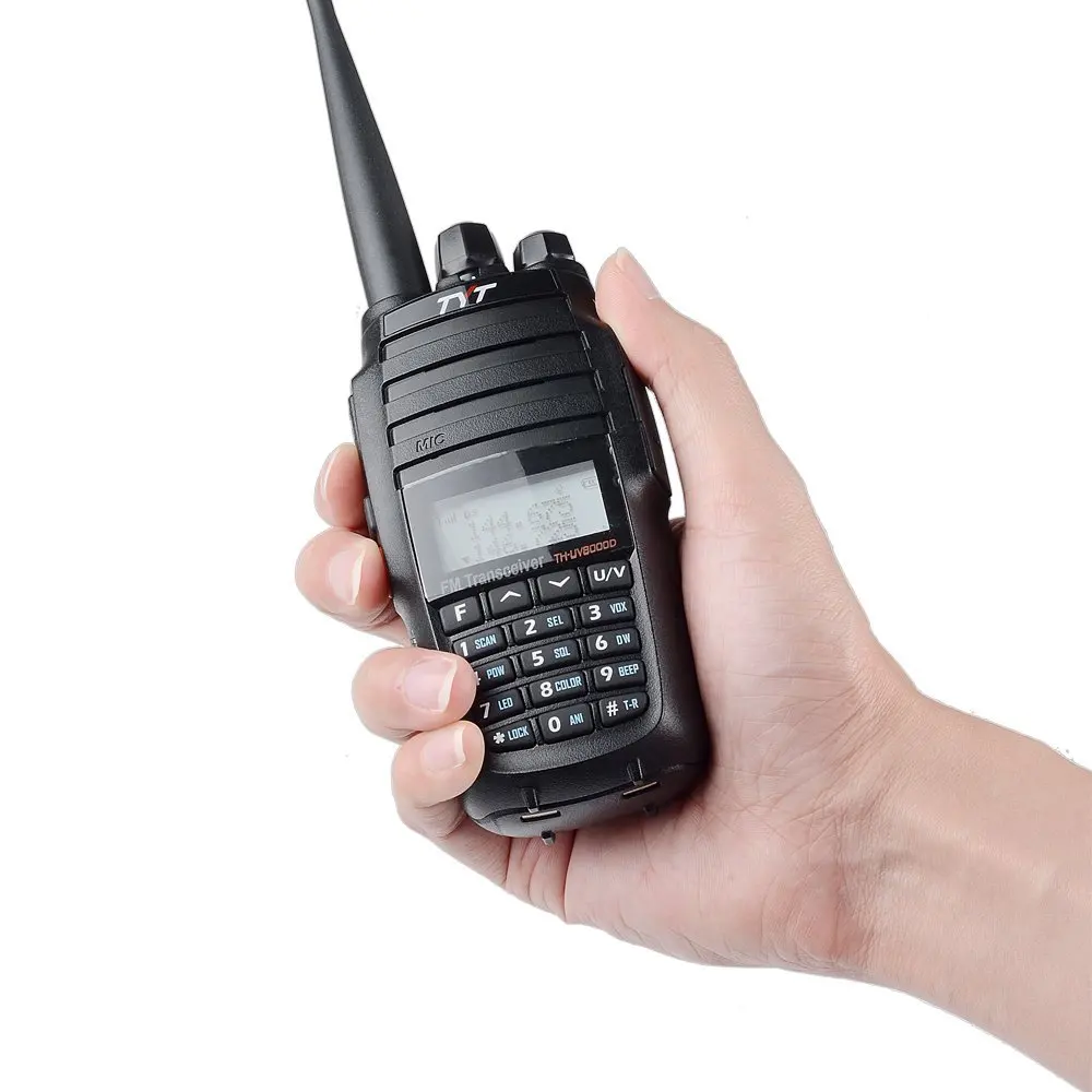 TYT UV8000D Ham Amateur Transceiver 10W Cross-Band Repeater Scrambler & 2 High Gain Antenna DTMF FM Two Way Radio UHF VHF