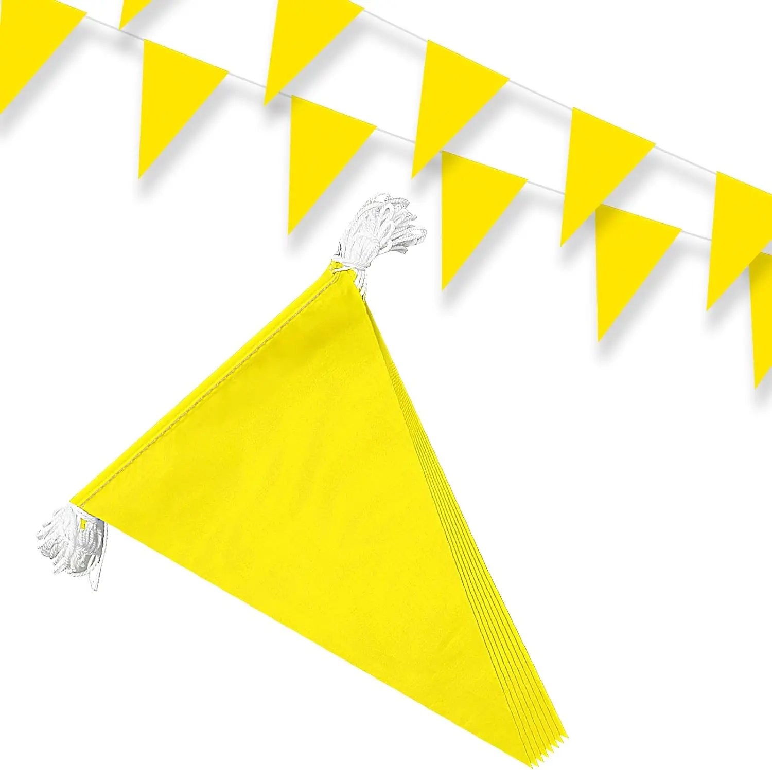 Wholesale Custom Logo Printing Club Football Ceiling Decoration Fabric Pennant String Shape Bunting PVC Flag