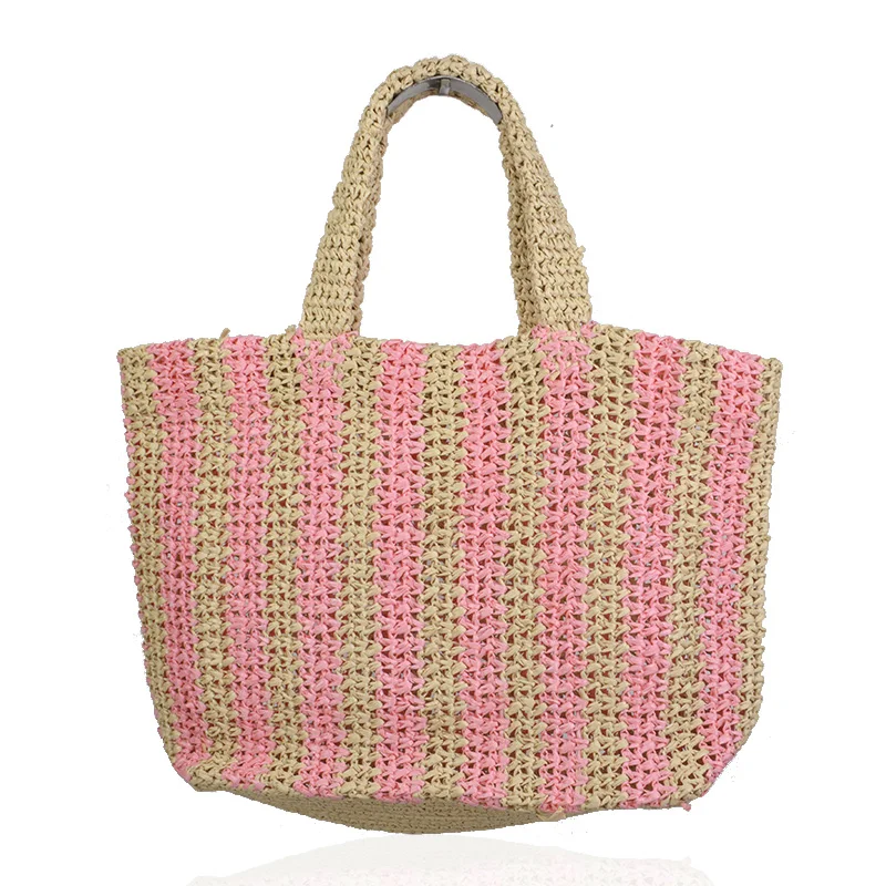 Beach Holiday Ladies Handbag Straw Handmade Paper Shopping Bag
