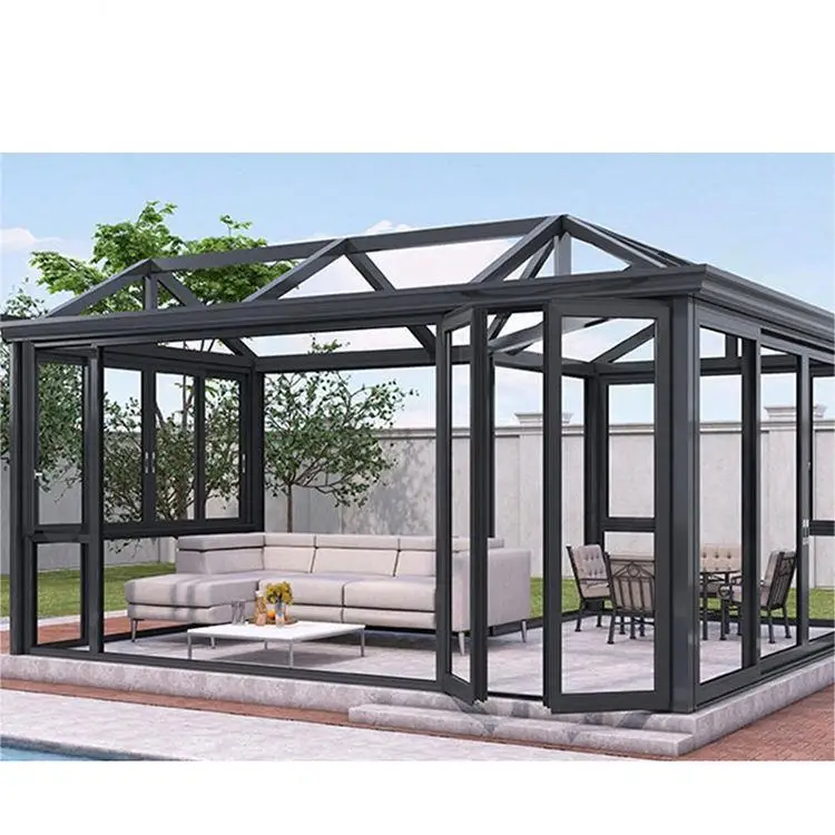 Low-E glass sunroom aluminium house garden room