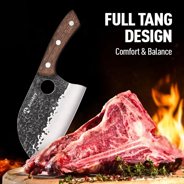 Home and Kitchen Metal Chef Knife Handmade Forged Meat Cleaver Slaughter Boning Butcher Knives Sets
