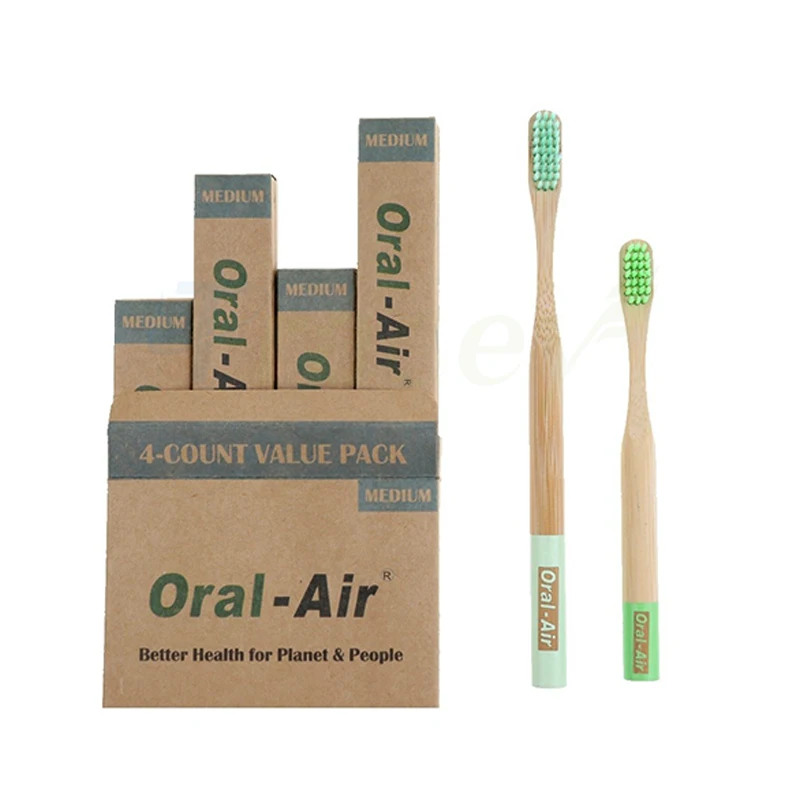 Eco Friendly Biodegradable Toothbrushes Nano Extra Ultra Soft Bamboo Toothbrush for Sensitive Teeth