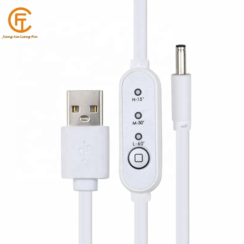 Three-speed thermostat timing USB 2.0 male to 3.5mm audio switch cable for heating products