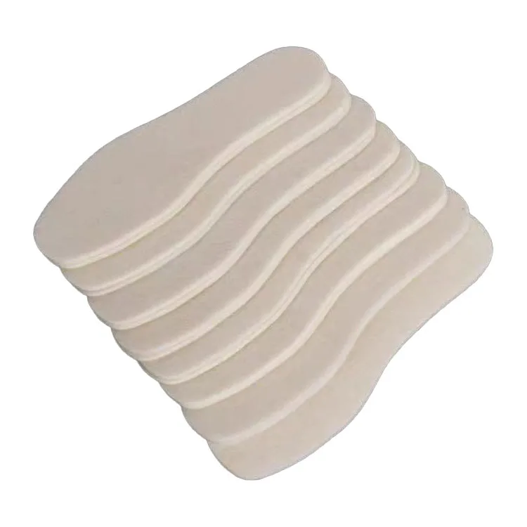 Hot selling comfortable thickened warm winter felt insole lightweight non slip breathable wool felt insole