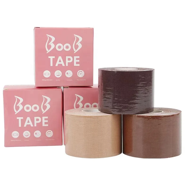 Factory wholesale underwear accessories adhesive Breast lift bra lift up breast tape for breast lift tape with nipple covers