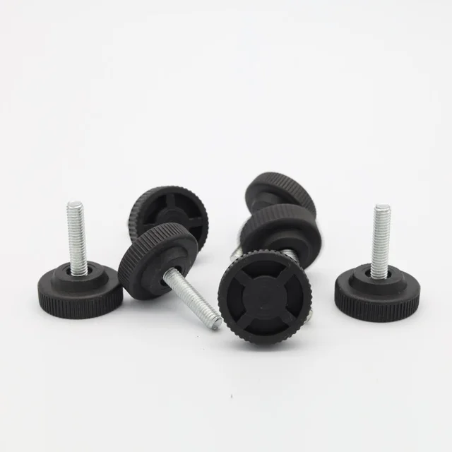 Wholesale cabinet leveling threaded metal adjustable plastic feet