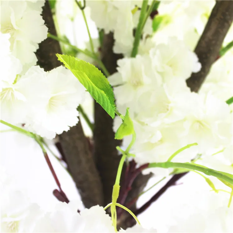
White Artificial Wedding Flower Cherry blossom Tree For Wedding Centerpiece Decor 