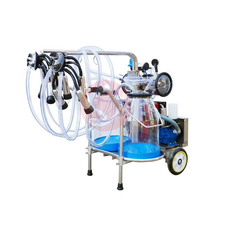 User-friendly double barrel Diesel Portable Milking Extractor Machine