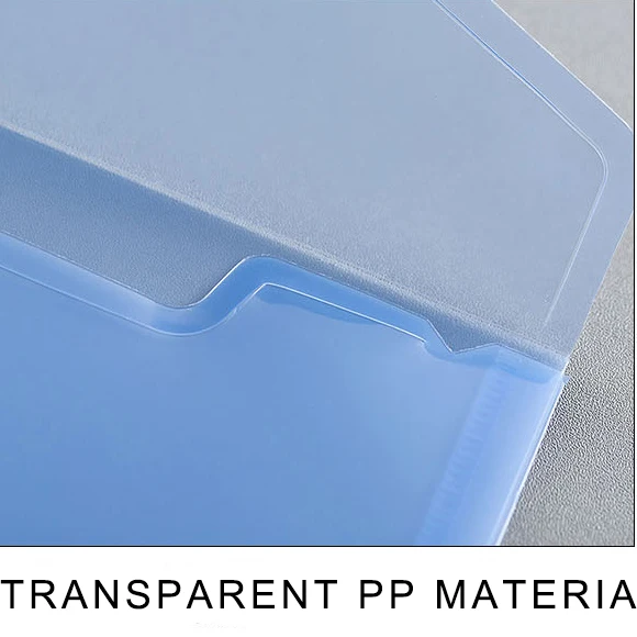 JH 2020 Colorful Office Promotional A4 Transparent PP File Folder With Custom Logo