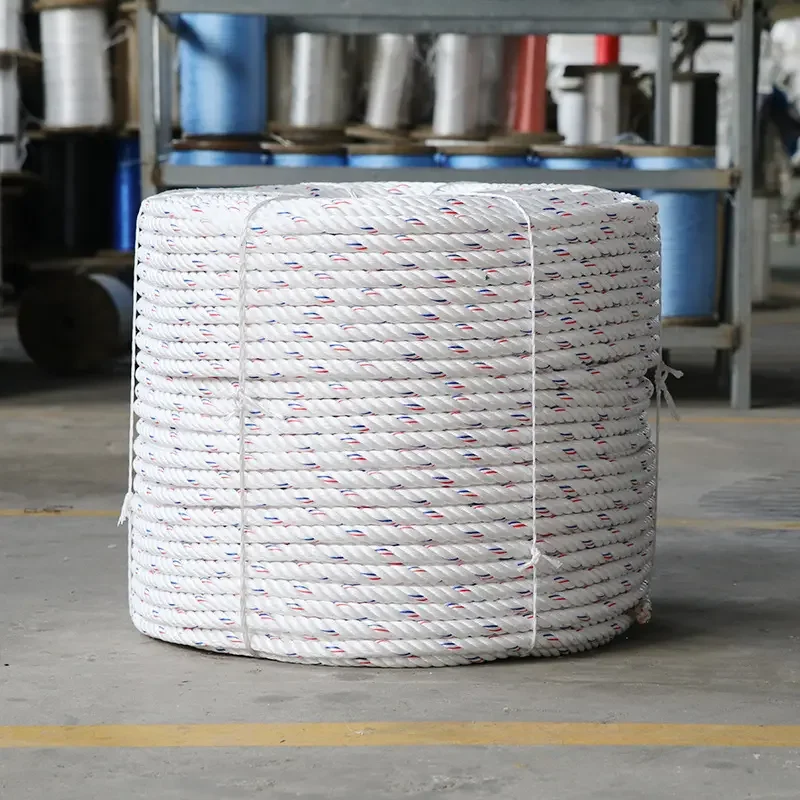 2024 popular 3 Strands Twisted Pp Danline Rope,Marine Rope,Pp Twisted Packaging Rope For Fishing Net Marine