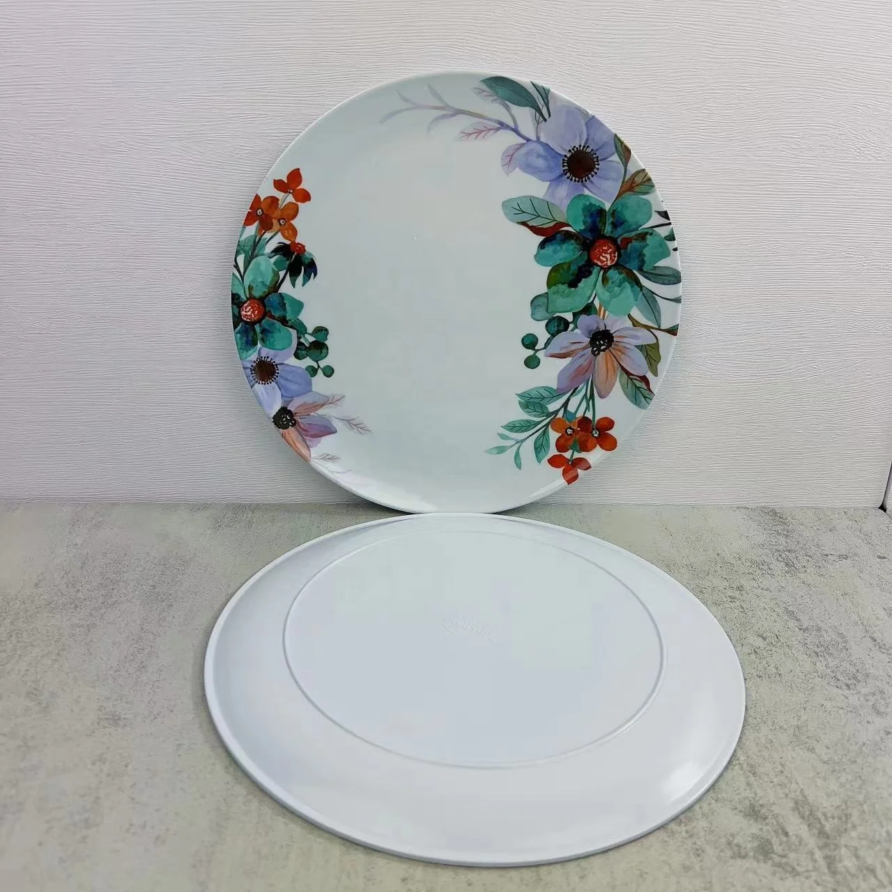 Wholesale customizable  print cheap wholesale melamine plastic  dishes and plates