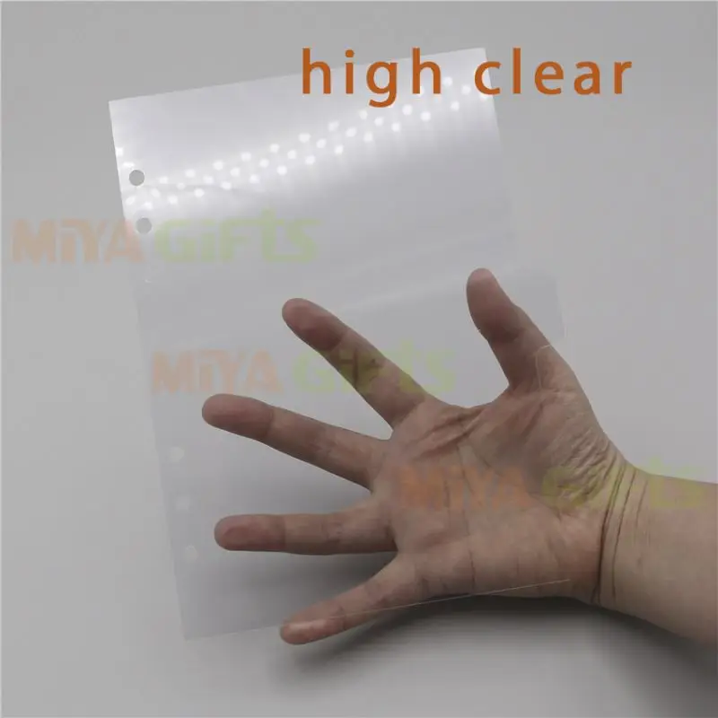 custom shape planner top page index monthly disc bound schedule frosted tabbed divider set white plastic PVC