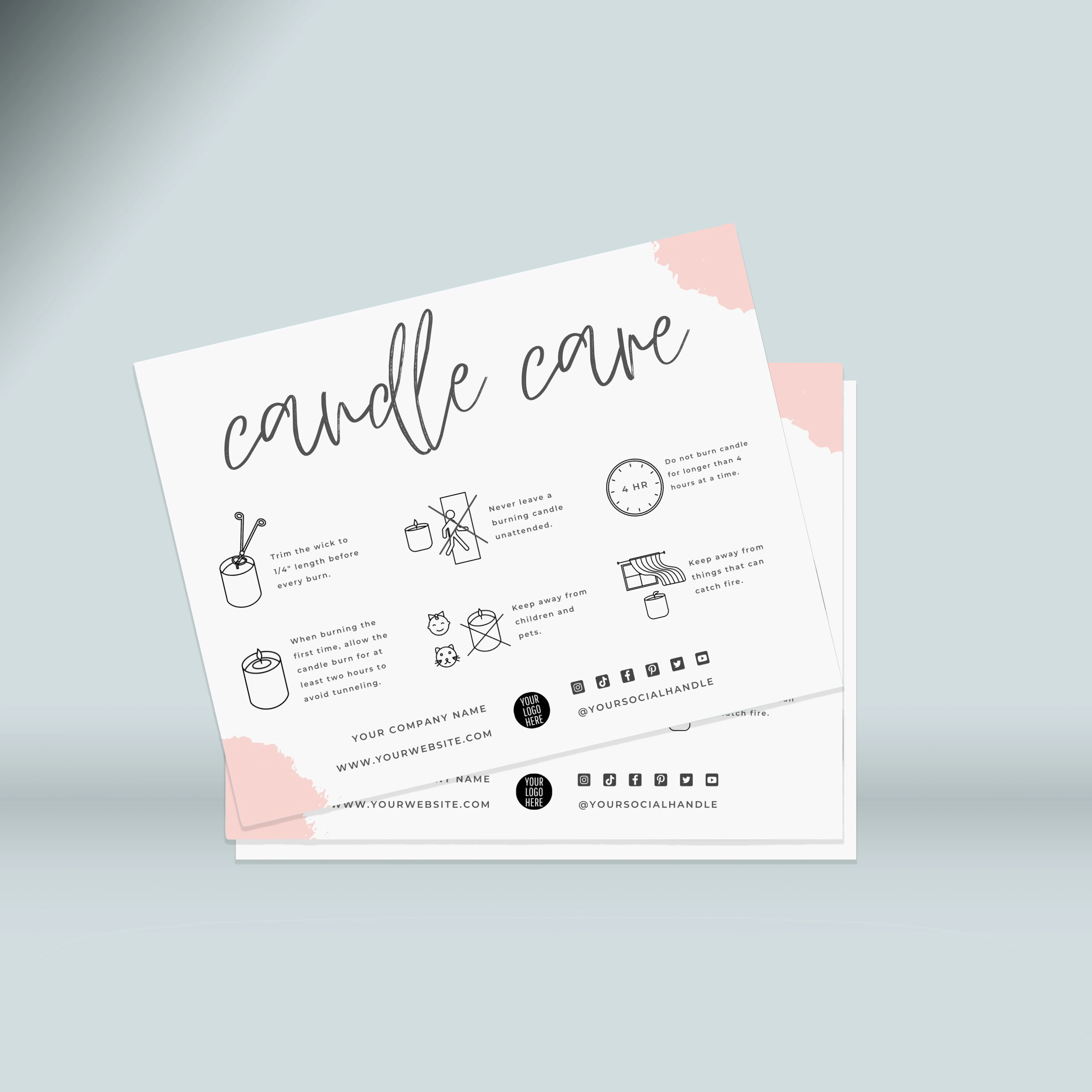 candle care card