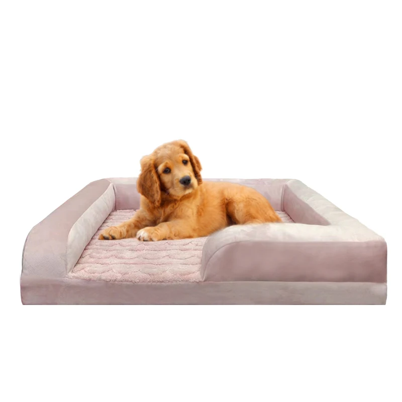 Custom Sponge Small Medium And Large Washable Warm Memory Foam Fabric Sleeping Bedding Soft Dogs Cat Sofa Luxury Pet Bed