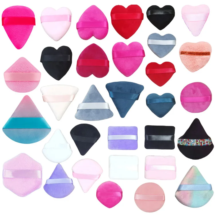 makeups set powder puff accessories new products chinese online markets heart cosmetic puffs