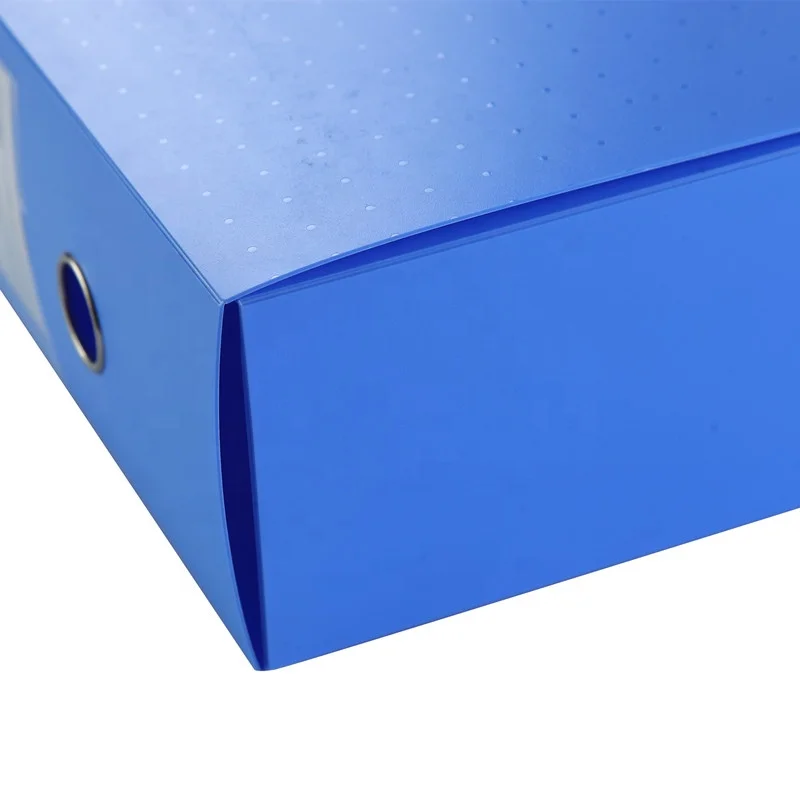 Logo A4 Plastic Storage Clip Document Portable Case Folder Size Box File