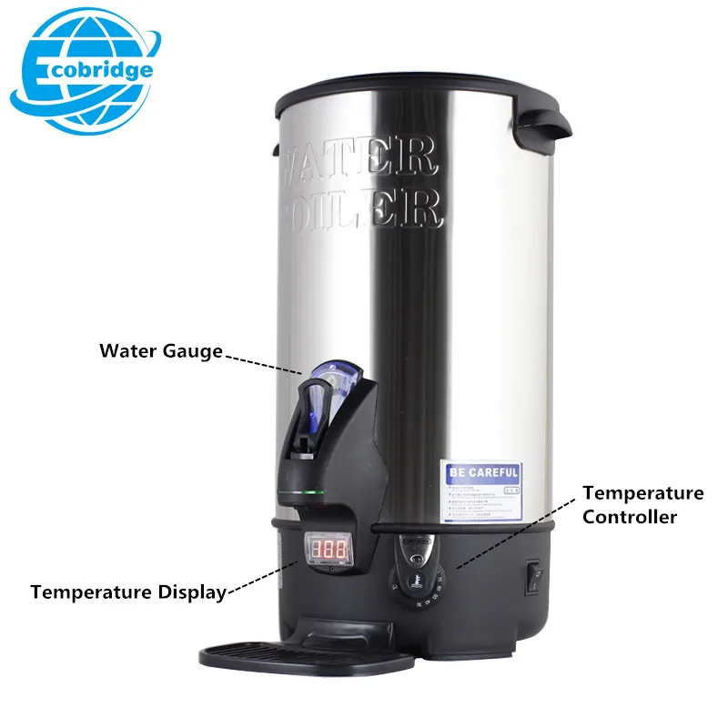 2023 Commercial Stainless Steel Tea Maker Boiling Urn Large Capacity Thermos Pot Water Boiler for Hotel Restaurant Use