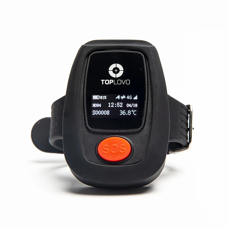IP67 Waterproof 4G GPRS Elderly Anti-Lost Tracker SOS Panic Button Emergency Alarm GPS Tracking