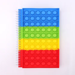 Bubble Silicone Cover Notepad Student Fidget Toys A5 Pop push up