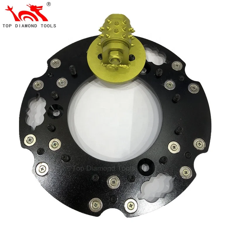 Revager Diameter 230mm or 270mm Bush Hammer Tool Plate With 3 Rolls or 6 Rollers for creating a bush hammered surface