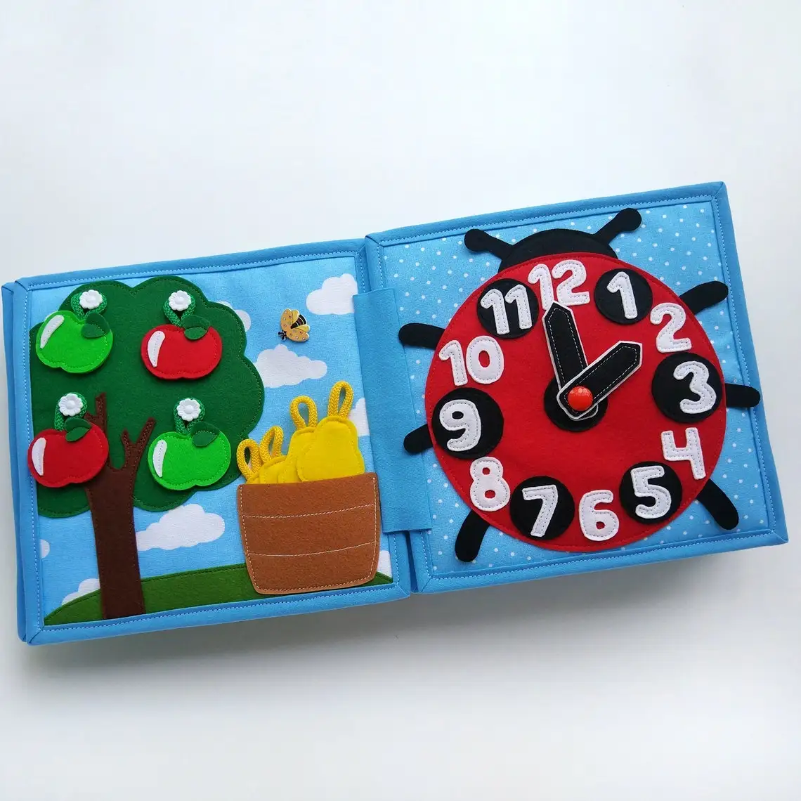 montessori busy sensory quite felt activity book diy felt quiet book felt books for kids child baby