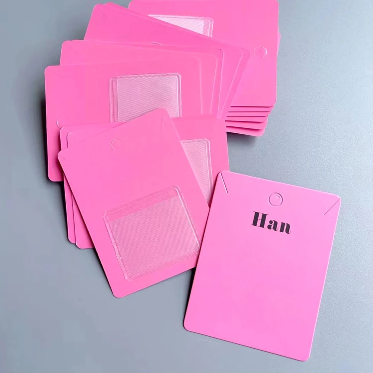 FREE SHIPPING Spot tail chain pouch necklace paper card packaging soft pvc bag card back plastic jewelry storage bags