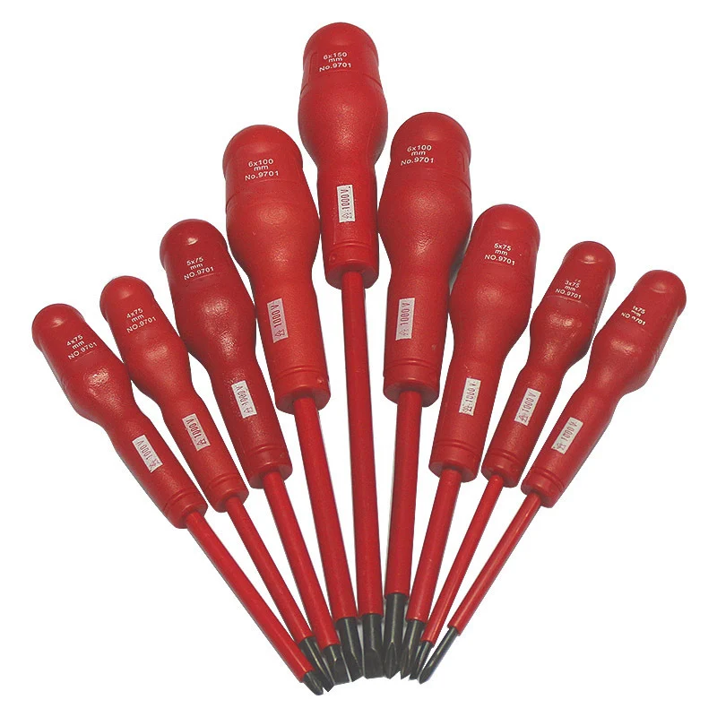 Multifunctional Electrician 1000V cross Slot Screwdriver set Ph0 Ph1 Ph2 SL3 SL4 SL5 Insulated Screwdriver Tool Sets