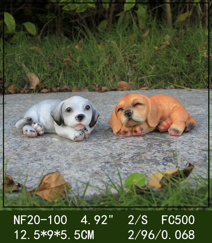 home garden decoration dog sculpture life size labrador figurines realistic resin dog statues