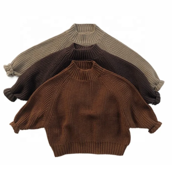 Вязаный пуловер Amazon одежда для маленьких мальчиков и девочек детский зимний свободный джемпер свитер