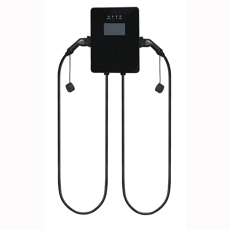 Автомобильное зарядное устройство Wallbox 22 кВт для электромобилей, 2 автомата, Радиочастотная Идентификация, быстрая электрическая зарядная станция, автомобильное зарядное устройство для электромобилей с системой оплаты карт