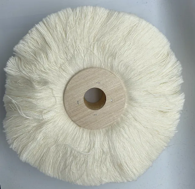 Круглая щетка и Швабра из шерсти и хлопка для обуви, мягкая и белая щетка для полировки обуви и кожи