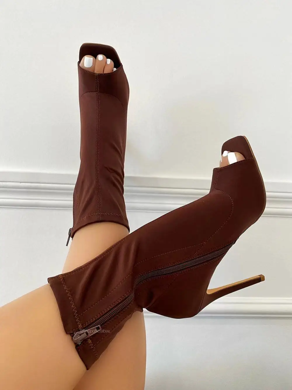 Women Heel Pointy Toe Long Boots With Handbag Set Wholesale Plus Size High Heel Casual Shoes For Women