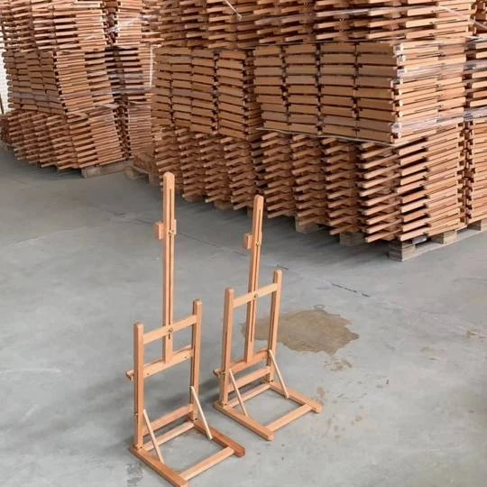 Folding Wooden Easel Table Top Acrylic Oil Watercolor Painting Display Wooden Paint Easel