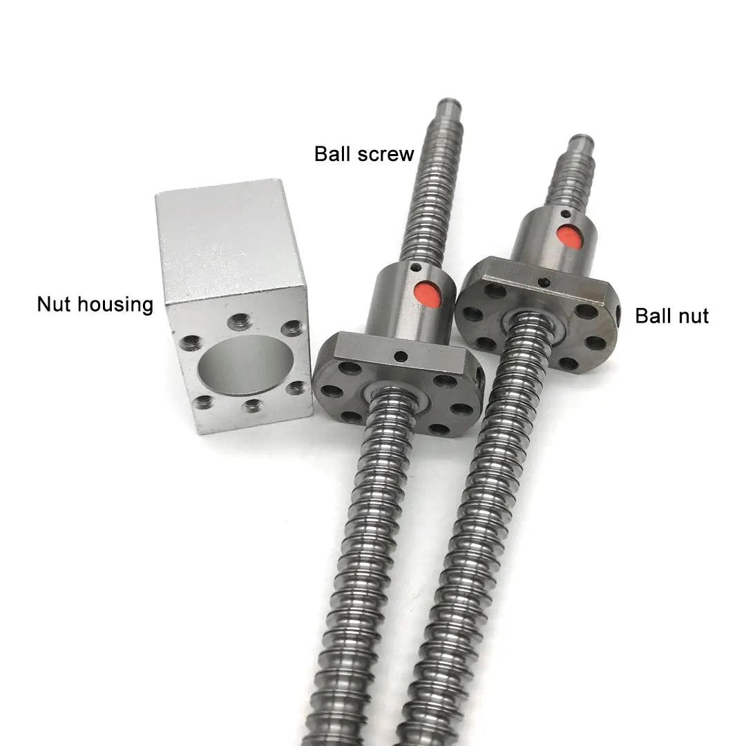 China wholesale stainless steel CNC lead screw rotating nut 20mm ball screw cnc linear guide Ground Ballscrew 1605 ball screw