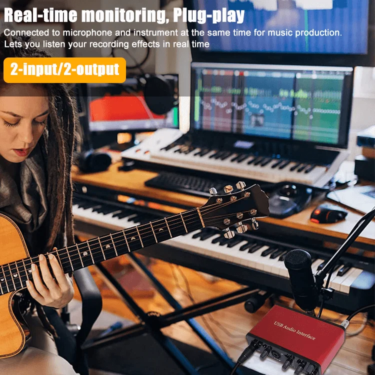 2i2 twin xlr гитарный разъем цифровой миксер pcb звуковая карта Запись DNG uac 3 0 usb аудио интерфейс