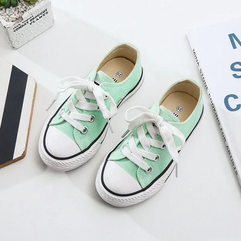 
wholesale 12 colors popular casual unisex toddler kids canvas sneakers shoes 
