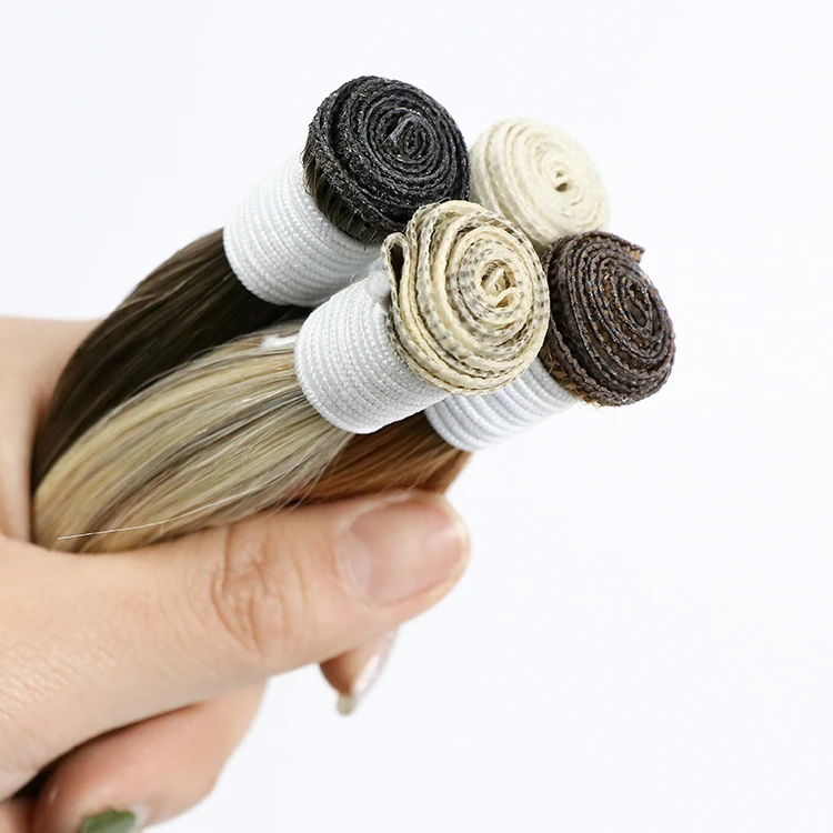 Новое поступление, человеческие волосы для наращивания, выровненные вручную, с двойной кутикулой