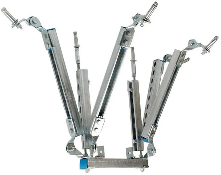 Seismic level support and hanger Galvanized steel fixing bracket used for air condition duct