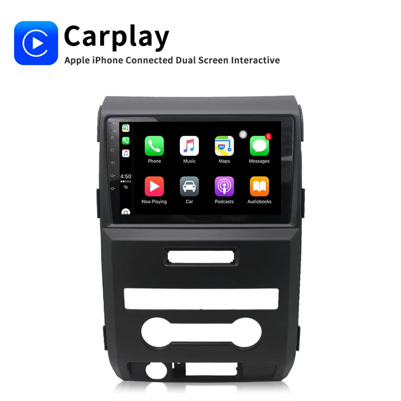 Android Auto Car Radio GPS Navigation Car DVD Player For Manual air conditioner Ford Raptor F150 2009 2010 2011 2012