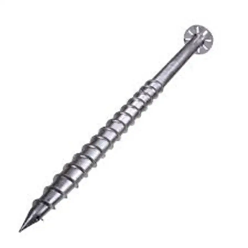 Large high-strength hot-dip galvanized spiral piles for bridge construction Continuous blade spiral pile