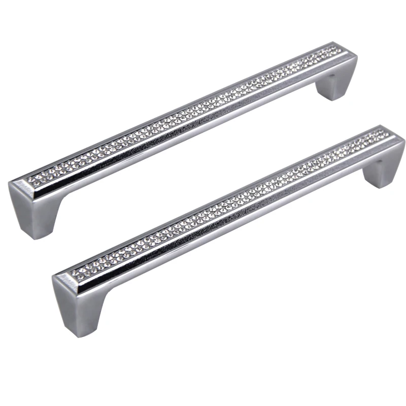 
Luxury 24K Real Gold Or Chrome Czech Crystal Drawer Cabinet Knobs Wardrobe Door Handle Crystal Furniture Knobs Pull Handle 