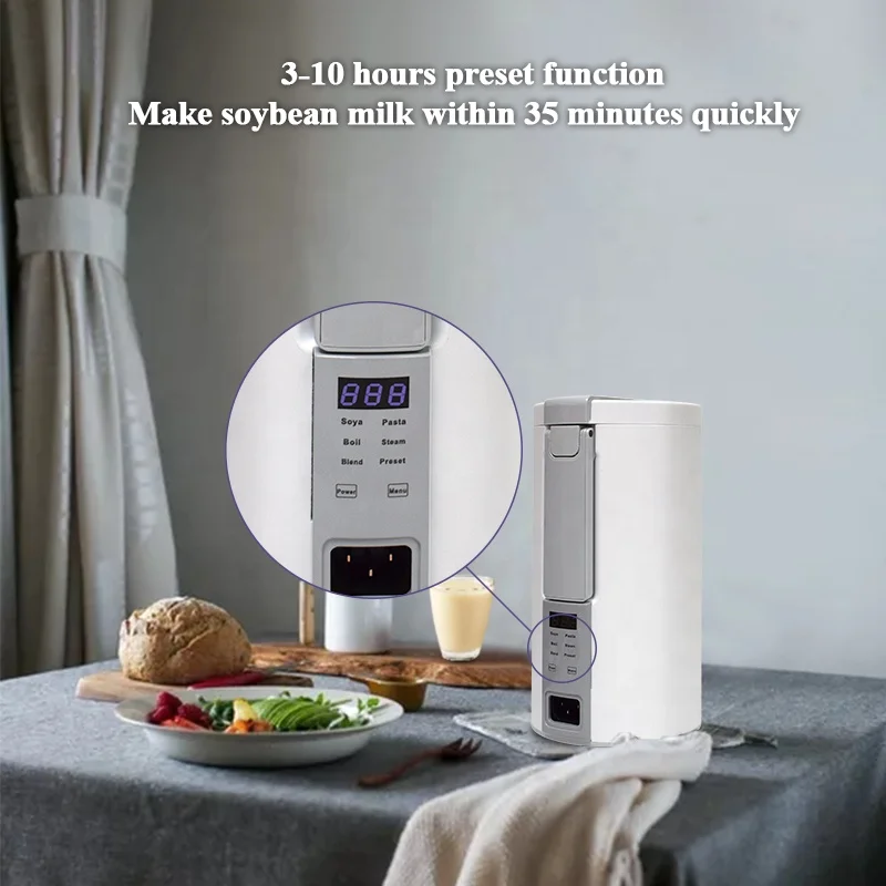 Portable Newly Mini Electric Automatic Multi function Blender Soup Maker Baby Food Processor Soybean Milk Machine for Nut Milk