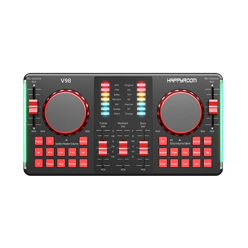 OCF V8 Live внешняя звуковая карта аудио интерфейс USB музыкальный телефон прямая трансляция профессиональная запись прямая трансляция звуковые карты