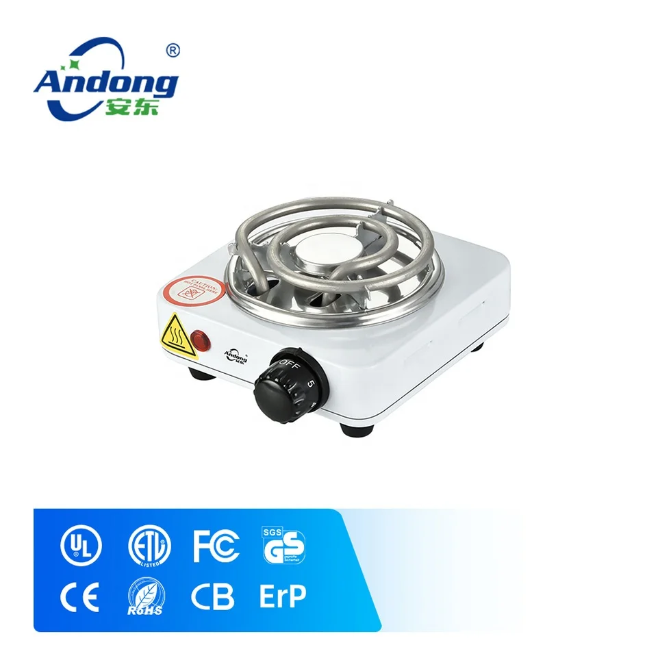 Andong 500w Портативный нагревательная плита для приготовления пищи Электрический уголь обогреватель Мини-плита